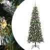 vidaXL &Aacute;rvore de Natal Artificial Verde 240 cm PVC, Pl&aacute;stico e A&ccedil;o