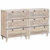 vidaXL Buffet 2 pcs Branco 120 x 33,5 x 75 cm