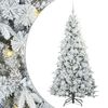 vidaXL &Aacute;rvore de Natal Articulada Artificial Branco 210 cm PE e PVC