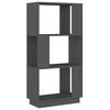 vidaXL Estante/divisória 51x25x101 cm pinho maciço cinza