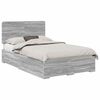 vidaXL Estrutura da Cama com gaveta Cinza Sonoma 120 x 190 cm