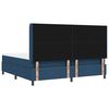 vidaXL Cama Box com colch&atilde;o com cabeceira Azul 200 x 200 cm tecido