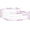 vidaXL Cama box spring com colch&atilde;o Creme 180 x 200 cm tecido