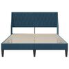 vidaXL Estrutura da Cama com cabeceira Azul 120 x 190 cm Veludo