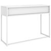 vidaXL Mesa consola 106x35x75 cm a&ccedil;o branco