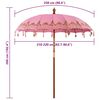 vidaXL Parasol Balin&ecirc;s Rosa 215 x 215 x 260 cm