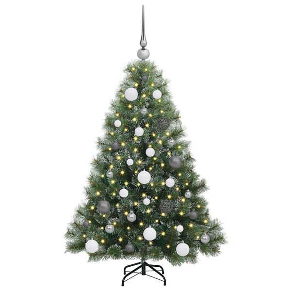 vidaXL &Aacute;rvore de Natal Artificial com 150 LEDs Verde 120 cm PE e PVC