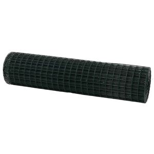 vidaXL Cerca Euro Verde 1 x 25 m Ferro revestido de PVC