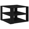 vidaXL Mesa de centro Carvalho Preto 58 x 58 x 40 cm