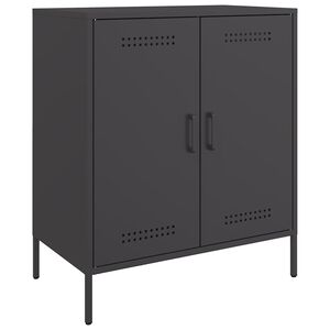vidaXL Aparador 68x39x79 cm a&ccedil;o preto