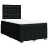 vidaXL Cama boxspring com colch&atilde;o 120x190 cm tecido preto