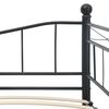 vidaXL Estrutura de cama em a&ccedil;o 180x200/90x200 cm preto