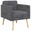vidaXL Poltrona Cinzento-Escuro Tecido Chenille