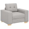 vidaXL Sof&aacute;-cadeira Cinza Nuvem 100x78x80 cm Tecido