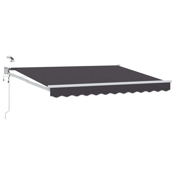vidaXL Toldo Retr&aacute;til El&eacute;trico Antracite 2,5 x 2 m
