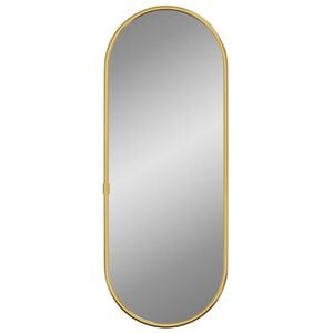 vidaXL Espelho de parede 40x15 cm oval dourado