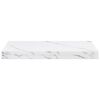 vidaXL Prateleira de Parede 4 pcs M&aacute;rmore Branco 50 x 23,5 x 4 cm
