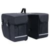 vidaXL Alforge duplo para bicicleta imperme&aacute;vel 35 L preto