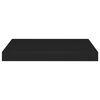 vidaXL Prateleiras de parede suspensas 2 pcs 40x23x3,8cm MDF preto