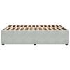 vidaXL Estrutura de cama sem colch&atilde;o 160x200 cm veludo cinzento-claro