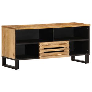 vidaXL M&oacute;vel TV 100x34x46 cm madeira de mangueira &aacute;spera maci&ccedil;a