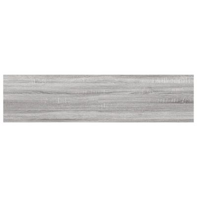 vidaXL Prateleiras de parede 8pcs derivados de madeira cinzento sonoma