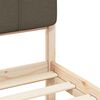 vidaXL Estrutura de Cama com Cabeceira Estofada Cinzento-acastanhado