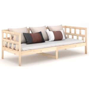 vidaXL Sof&aacute;-cama 90 x 200 cm madeira de pinho maci&ccedil;a