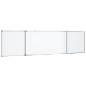 vidaXL Quadro branco magn&eacute;tico dobr&aacute;vel 160x40x1,7 cm alum&iacute;nio