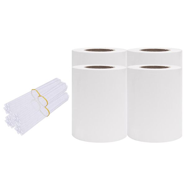 vidaXL 4 pcs painéis de privacidade para jardim 35x0,19 m PVC branco