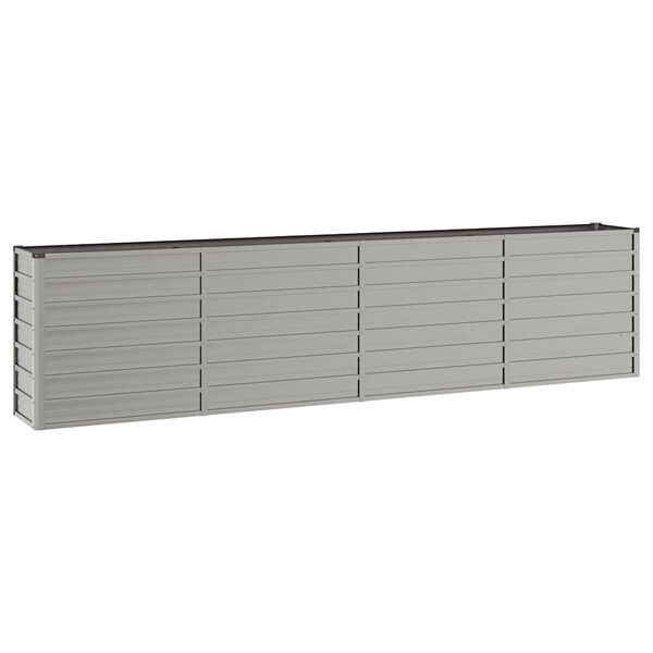 vidaXL Canteiro de jardim 320x40x77 cm aço corten cor enferrujado