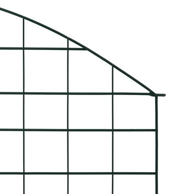 vidaXL Conj. painéis de vedação arqueados p/ jardim 77,5x78,5 cm verde