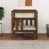 vidaXL Cama para c&atilde;es 65,5x50,5x70 cm pinho maci&ccedil;o castanho mel