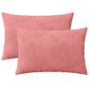 vidaXL Capa almofada 2 pcs HEERLEN Rosa 50 x 70 cm Veludo