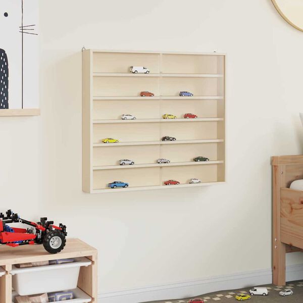 vidaXL Caixa de Exibição Colecionável de Madeira 60 x 8,5 x 54 cm