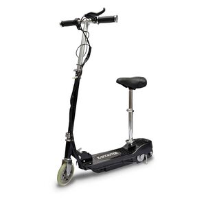 vidaXL Trotinete/scooter el&eacute;trica com assento 120 W preto