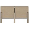 vidaXL Cama boxspring 180x200 cm tecido cinzento-escuro