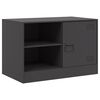 vidaXL M&oacute;veis de TV 2 pcs 67x39x44 cm a&ccedil;o preto