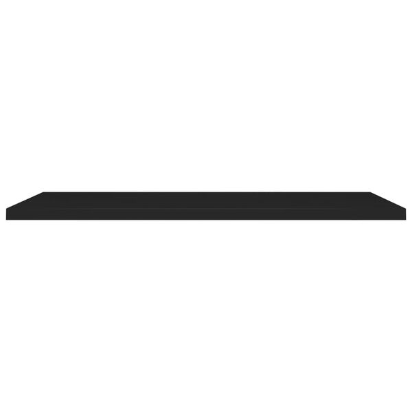 vidaXL Prateleiras de parede suspensas 2 pcs 120x23,5x3,8cm MDF preto