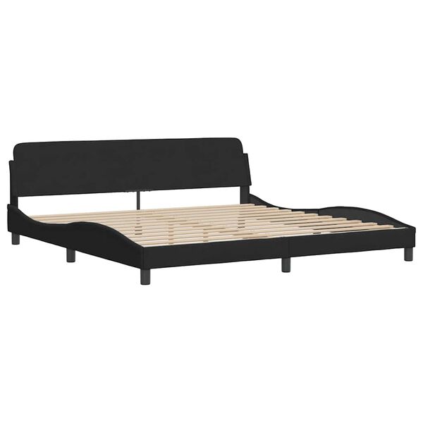 vidaXL Estrutura de cama sem colch&atilde;o 200x200 cm veludo preto