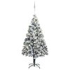 vidaXL &Aacute;rvore de Natal Artificial Branco 180 cm PVC, A&ccedil;o e Pl&aacute;stico