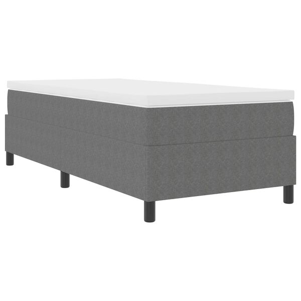 vidaXL Estrado de cama plataforma Cinzento-claro 90 x 200 cm tecido