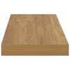 vidaXL Prateleira de Parede 4 pcs Castanho 80 x 23,5 x 4 cm