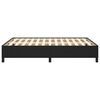 vidaXL Estrutura de cama 140x190 cm couro artificial preto