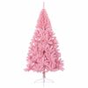 vidaXL &Aacute;rvore de Natal Artificial Pr&eacute;-iluminada Rosa 240 cm PVC
