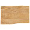 vidaXL Tampo de mesa c/ borda viva 60x40x3,8 cm mangueira maci&ccedil;a