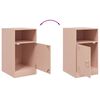 vidaXL Mesas de cabeceira 2 pcs 34,5x39x62 cm a&ccedil;o rosa