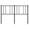 vidaXL Cabeceira de cama 120 cm metal preto