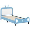 vidaXL Estrutura de Cama Infantil com Cabeceira Azul 80 x 200 cm PU