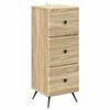 vidaXL Gabinete de Gavetas Carvalho Sonoma 33 x 34,5 x 90 cm